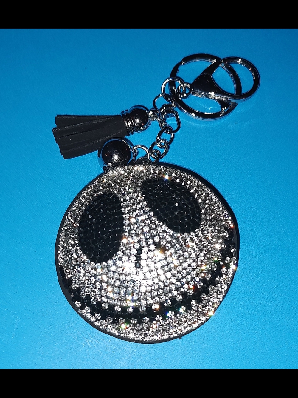 New! Nightmare Before Christmas Jack Skellington Keychain Tassel Charm
